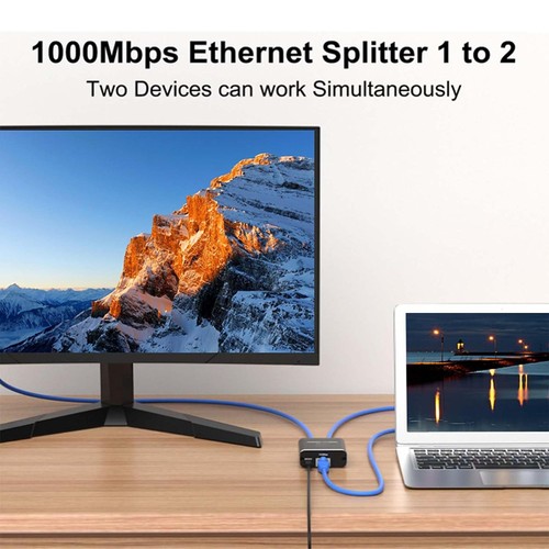 Gigabit 1000Mbps RJ45 Splitter Ethernet cable 1 in 2/3/4 out Network Splitter PC - Afbeelding 7 van 23