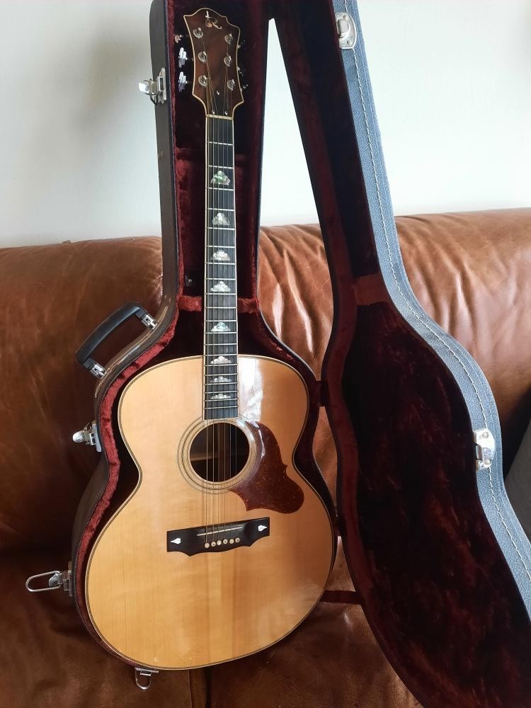 B C RICH Acoustic - VINTAGE  ITEM with red velvet lined HARD CASE