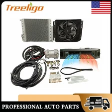 12V Cool & Heat Electric Underdash Air Conditioner AC Kits Evaporator Compressor