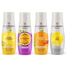 SodaStream Sugar Free Syrup 440ml Lemon Passionfruit Orange & Mango Tonic