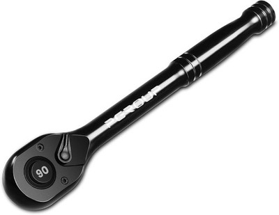 1/4-Inch Drive Ratchet Wrench, 90 Tooth Reversible 1/4  Drive, Black 