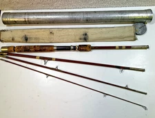 Vtg Wright & McGill Eagle Claw Trailmaster 4pcs Rod #M4TMU 7-1/2' Spin/Fly Combo