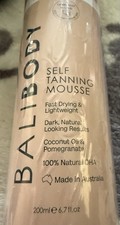 BALIBODY SELF TANNING MOUSSE 6.7 OZ IN ULTRA DARK /STREAK FREE. ALL SEALED