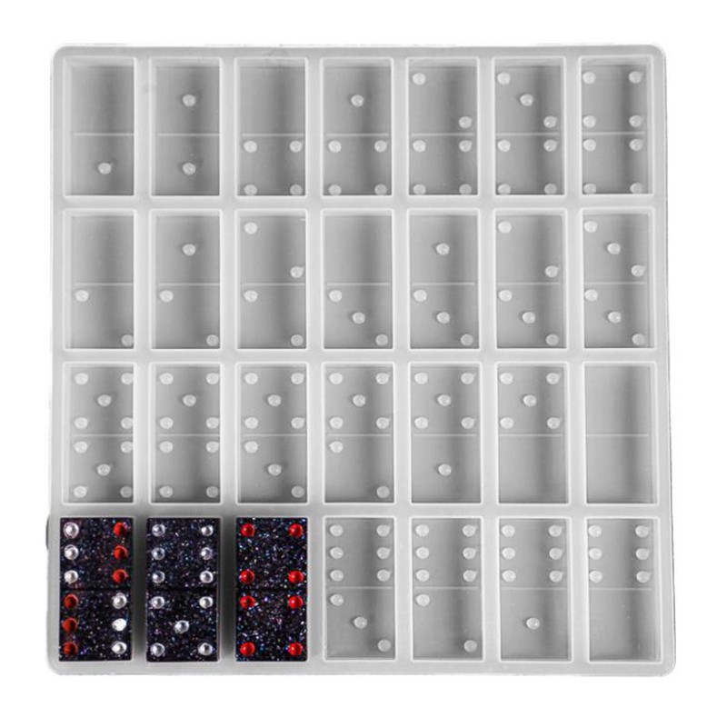 Silicone Dominoes Game Toy Mold for Resin Epoxy Craft DIY