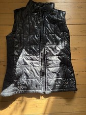Weste Steppweste mit Stehkragen Gr. 40 Dunkelblau / Italienisches Design