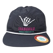 Sendero Provisions Co. Tranquilo Snapback Hat w/ Meshback (Black/White)-One Size