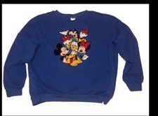 Child  s    Disney Mickey Mouse  Friends EmbroideryBlue Sweatshirt
