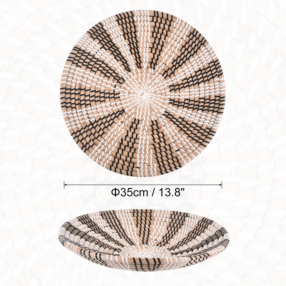 Wall Basket Decor, Hanging Woven Basket, Decorative Wall Art (35cm - Style 12) - Image 4 of 4