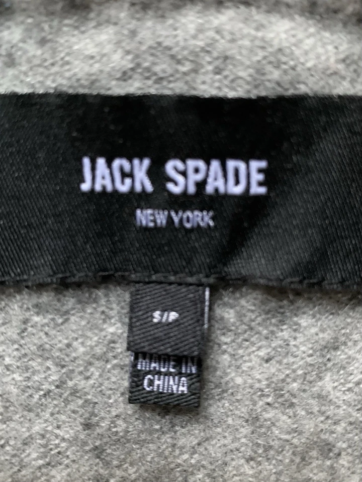 Jack Spade Sweater Mens gray pullover 100% cashmere S - Image 2 of 4
