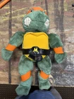 1989 Vintage Michelangelo Teenage Mutant Ninja Turtles Plush Figure 14" TMNT!!