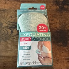 Spongeables Exfoliating Soap Sponge, Sea Salt.
