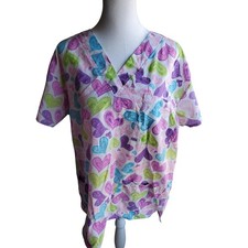 Woman's Hearts Scrub - Size L - 20 W x 26 L