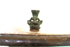 tim whitten  (RARE MICRO)  face jugs 1.75'' tall x 1'' wide