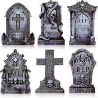 6 StüCk Halloween Grabstein Outdoor Halloween Grabsteine Deko Draussen Tombstone