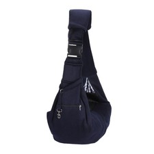 Dog Sling Carrier Breathable with Shoulder Pad for Small Pet Dark Blue