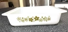 VTG Pyrex 922 Spring Blossom Crazy Daisy 8x8 Square Baking Casserole Dish #922