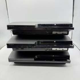 PS3 PlayStation 3 Slim Consoles Lot Of 3 PARTS REPAIR AS IS