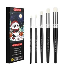 GETHPEN Dry Brush Miniature Painting Drybrush Set - 5 Sizes 5 Sizes, Black