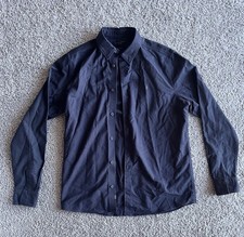 AllSaints Black Button Up, Men s Size XS