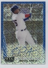 2021 Leaf Metal Draft 1990 Blue Mojo /10 Miguel Amaya #LA-MA2 Auto 0p1q
