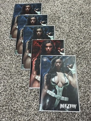 MISS MEOW #7 - Shikarii Castle Punish-her complete box set 5 covers: new, unread