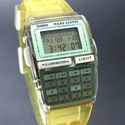90s CASIO データバンク ディノゾーン DBC-63 カシオ Vintage 90's Casio DBC-63 Dino Zone Transparent Grey Calculator