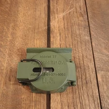 CAMMENGA LENSATIC MILITARY COMPASS New  PHOSPHORESCENT MODEL 27 OD Green