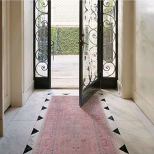 Ruggable 2'x7' Washable Bridgerton Debutante's Dream Runner Rug Rose