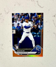 2025 Topps Now Isaac Collins Rookie Cup #RC-6 Orange Foil /25 Royals RC MLB