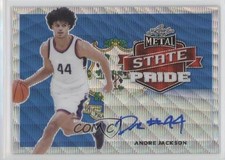 2021-22 Leaf Metal State Pride Auto Silver Wave Andre Jackson #SP-AJ1 Auto 8d2