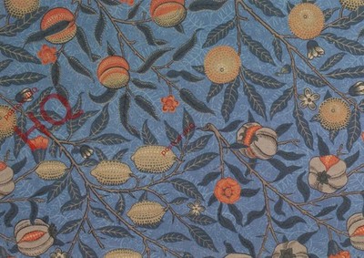 Postkarte; William Morris, Obst/Granatapfel Tapete [Victoria & Albert Museum]