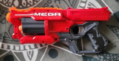 Nerf Hasbro N-Strike Elite Mega Cyclone Shock, Spielzeugblaster, 5 Pfeile