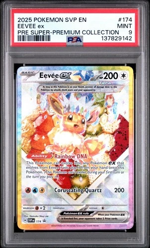 PSA 9 EEVEE EX 174 BLACK STAR PROMO PRISMATIC SPC POKEMON 😍