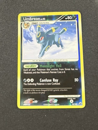 Umbreon 32/100 Majestic Dawn Reverse Holo HP Free Shipping