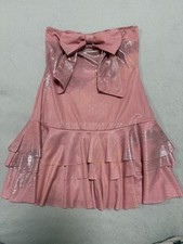 Pink Bow Ribbon Ruffle Mini Dress