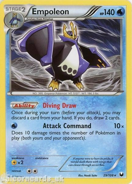 Empoleon 29/108 MCMB Rare Mint Pokemon Card
