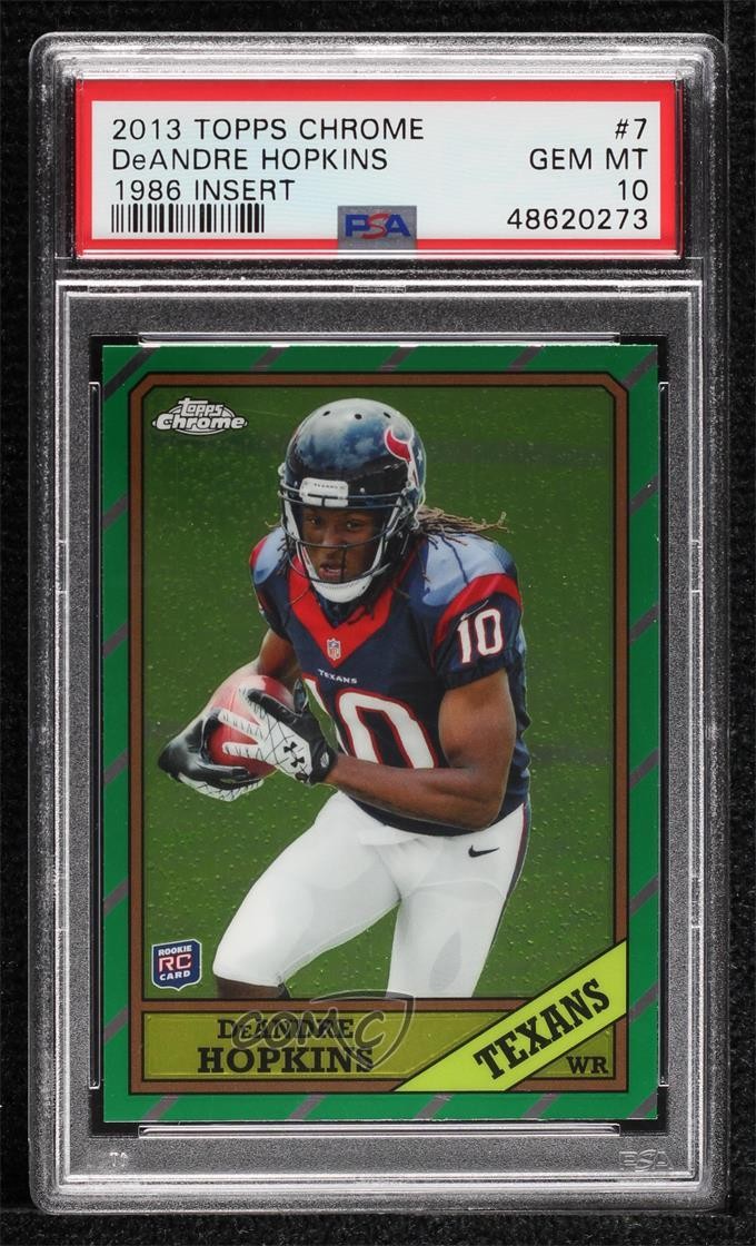 DeAndre Hopkins Topps Chrome 1986 Insert #7 Base