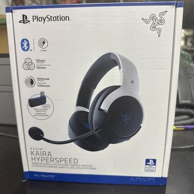 Razer Kaira HyperSpeed Wireless Gaming Headset for PS5, PS4, and PC (White)
