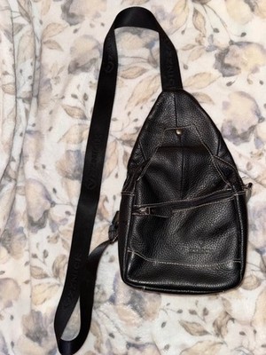 ZZNICK Black Crossbody Sling Bag Adjustable Strap, Outer Pockets