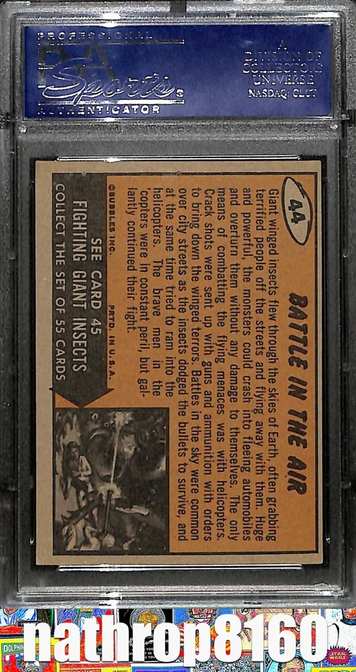 1962 Topps Mars Attacks Trading Card #44 Battle In The Air PSA 6 EX-MT 12730 - Image 2 of 4
