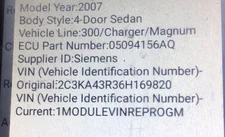 📮 VIN REPROGRAMMING SERVICE PCM ECM ECU MOPAR JEEP CHRYSLER DODGE 📮