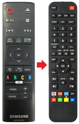Fernbedienung passend für SAMSUNG AK5900179A | UBD-K8500 | UBDK8500