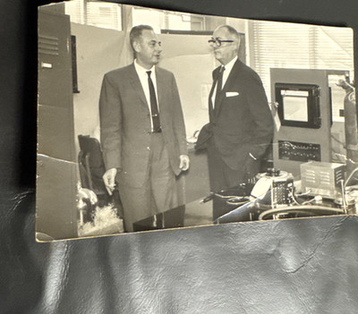 Vtg 1961 Photo of Charles M Odorizzi RCA Executive Vice President In Laboratory