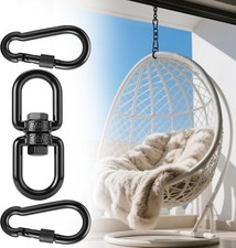 Swing Swivel, Heavy Duty 304-Stainless Steel Swivel Ring, Double Ended Eye Hook
