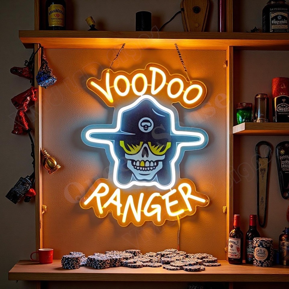Voodoo Ranger Beer LED Neon Sign With Dimmer USB Powered Adjustable ...