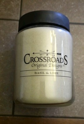Crossroads Basil & Lime Scented 2-Wick Candle 26-Ounce Large Jar
