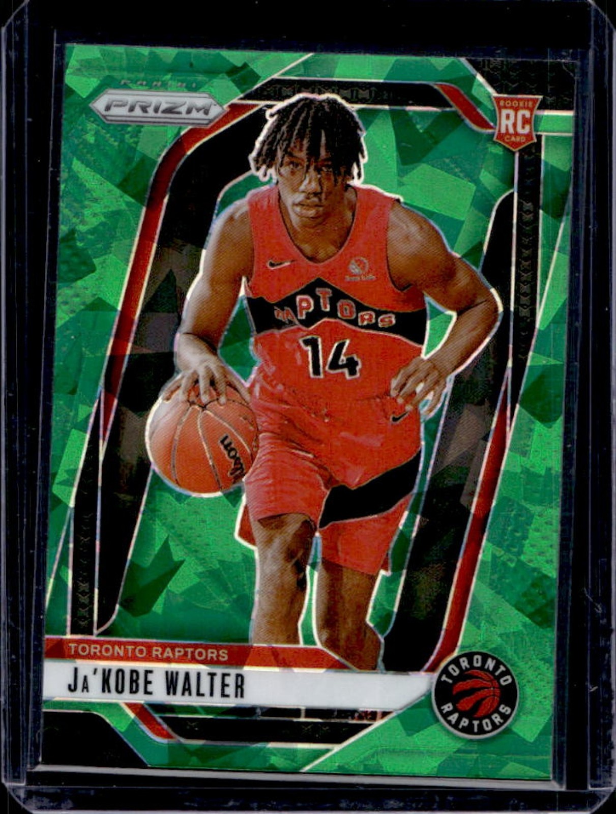 2024-25 Prizm Ja Kobe Walter RC Green Ice Rookie #223 Raptors