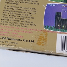 Zelda II The Adventure of Link NES Version Asiatique Officielle Complet en Boite