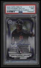 2025 Topps Tribute Justyn-Henry Malloy #LIA-JM League Inauguration Auto #/50
