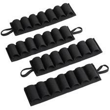 4 Packs 7 Rounds 12/20 Gauge Tactical Shotgun Shell Holder for Rifle Shotgun ...